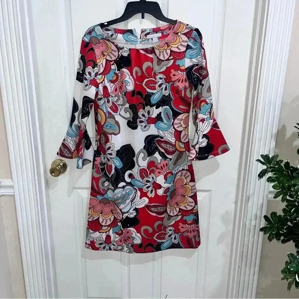 Stylish NEW YORK AND CO MULTICOLORED DRESS